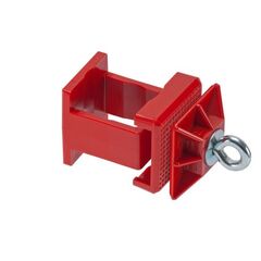  Schilderbefestigungen Wemas Klemmschelle Typ K1 - rot - ohne Ösen für Rohre 40x40 mm und Ø42 mm 12451640